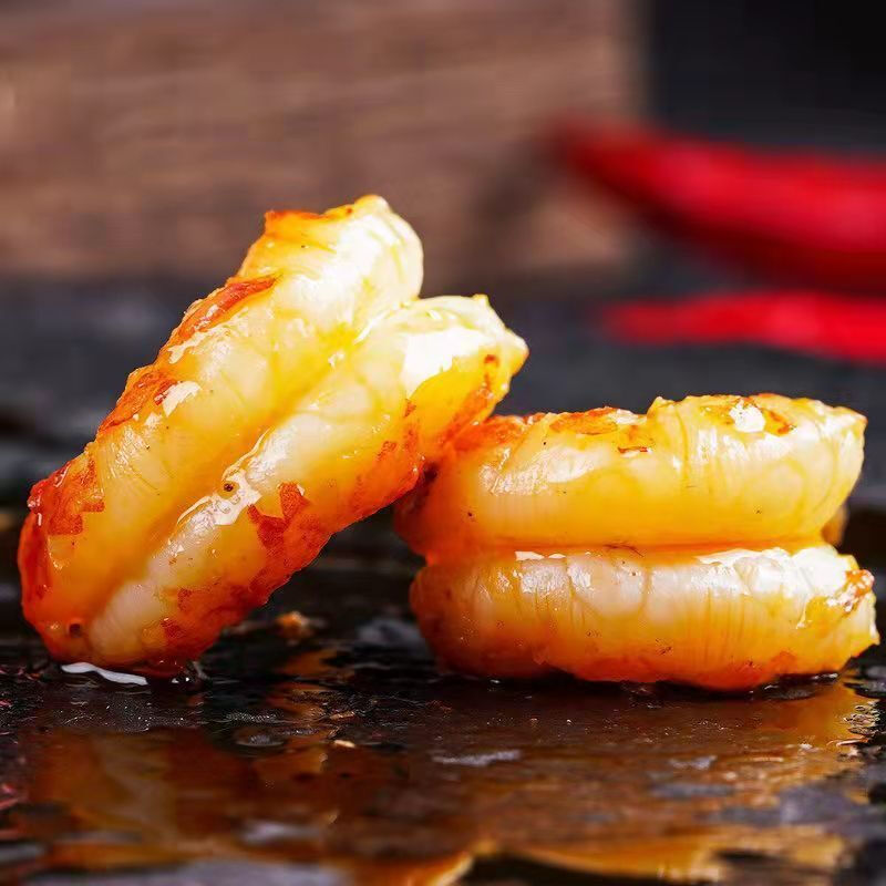 5折 莱克大号麻辣小龙虾尾 即食熟食零食盒装网红海鲜小吃 莱克即食