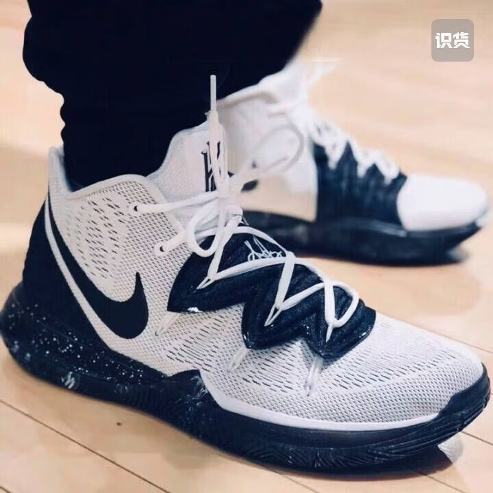 欧文5代篮球鞋纯原kyire5代鸳鸯黑白男女实战气垫运动耐磨球鞋 派大星