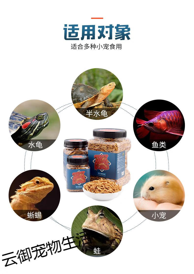 lismrepshop凍乾麵包蟲幹倉鼠烏龜刺蝟龍魚飼料角蛙蜥蜴守宮寵物零食