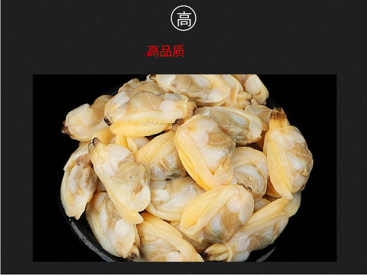 新鲜蛤蜊肉无冰无沙冷冻花甲肉文蛤贝壳肉黄蛎肉嘎啦肉海产品康胜谊5
