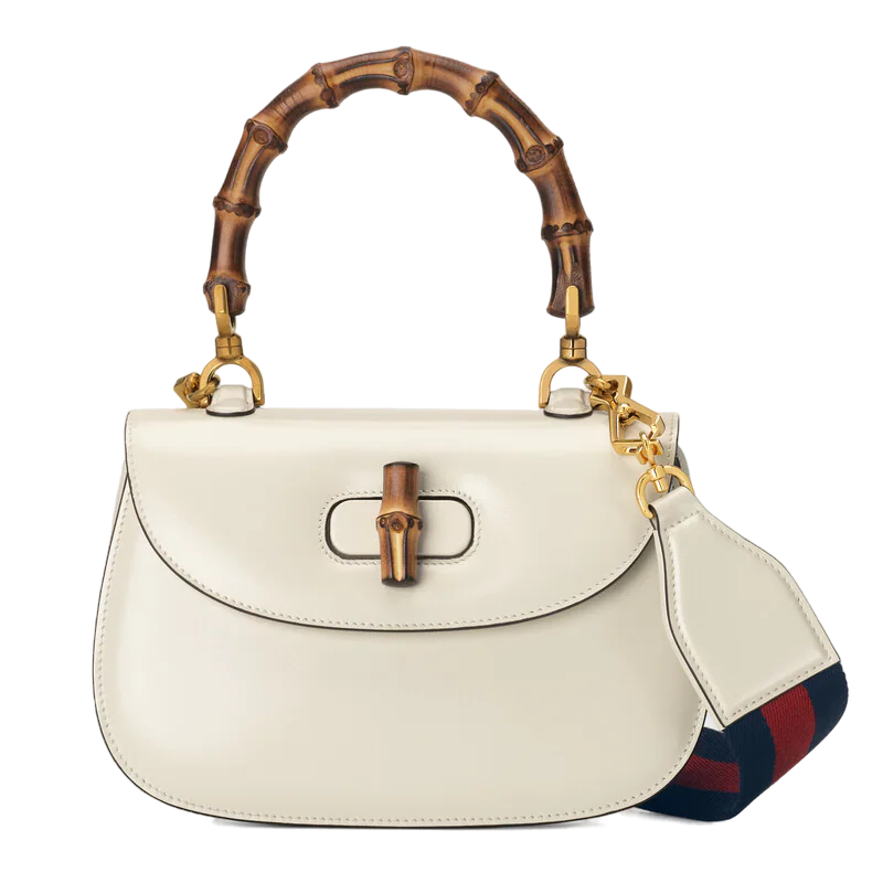 右丞象gucci古奇女包肩背手提包竹节包bamboo1947小号皮手袋精巧实用