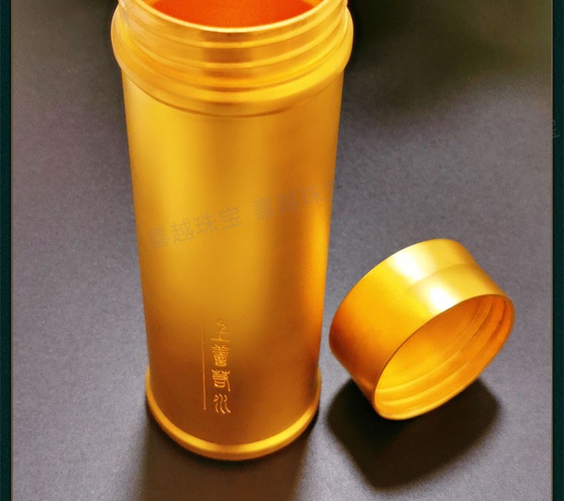 喜越珠宝 黄金杯子足金999投资收藏古法工艺金杯子纯手工足金茶杯水杯