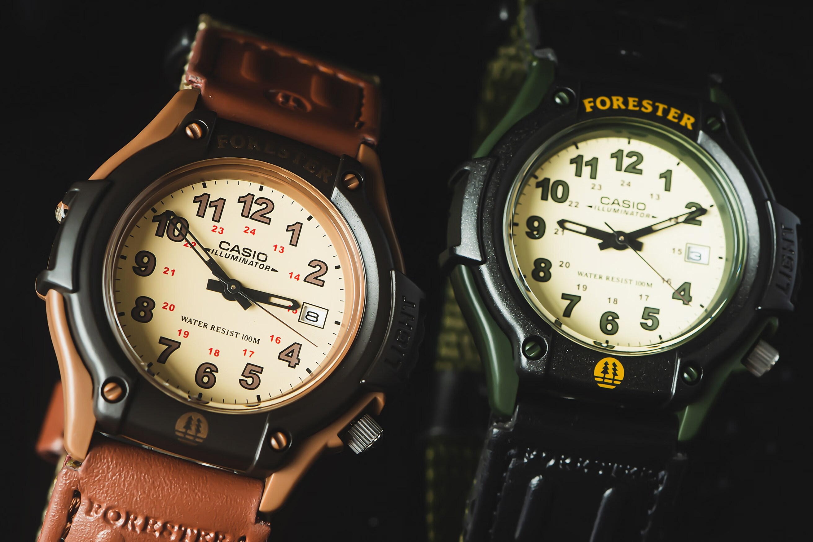 casio卡西欧forester经典复古森林人手表ft-500wc-3b/5b aw-80v-5b