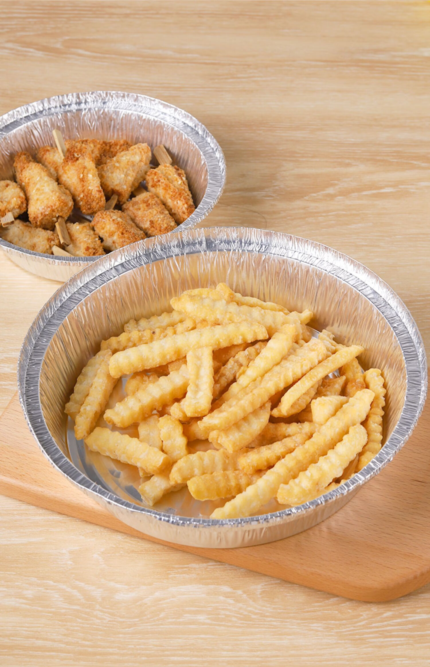 彩虹鸟空气炸锅锡纸盘家用圆形铝箔烤盘烤箱食物专用烘焙加厚耐高温