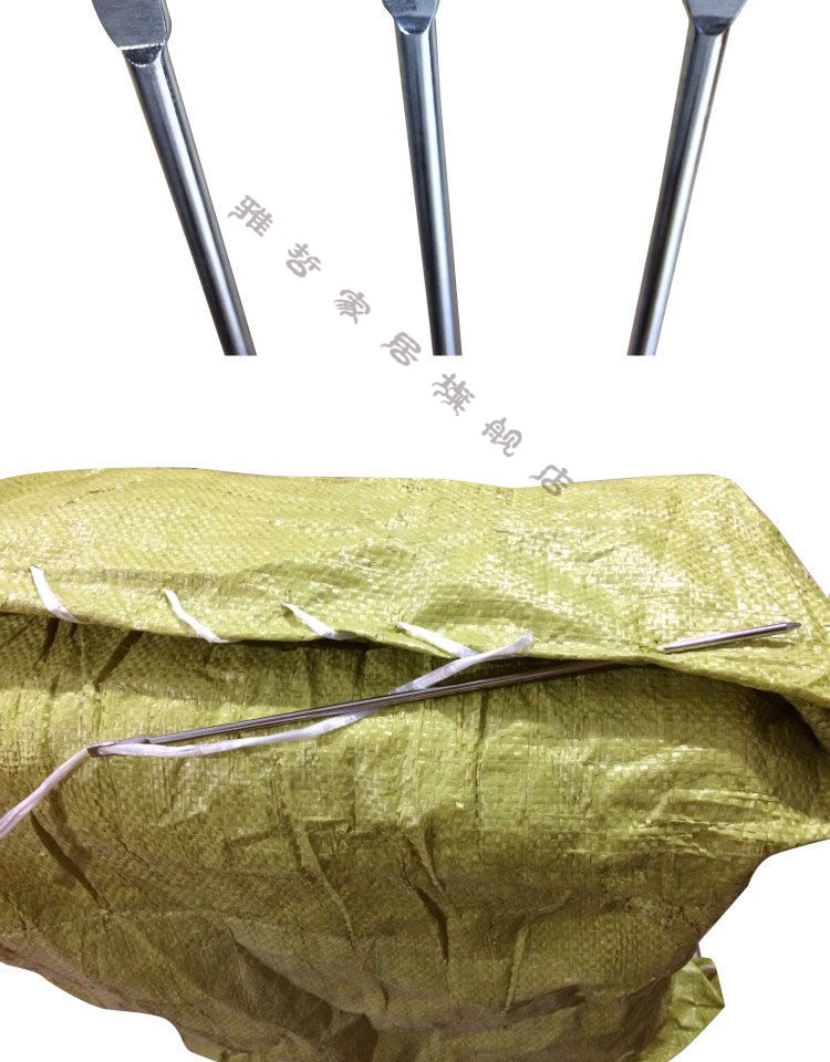 雅哲麻袋针大号手工缝包针物流打包蛇皮编织袋麻绳装订15cm加粗大孔15