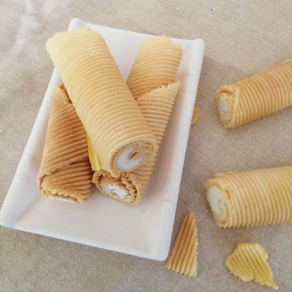 江苏特产鸡蛋卷老式糕点现烤鸡蛋卷儿时怀旧休闲零食一斤不夹心蛋卷