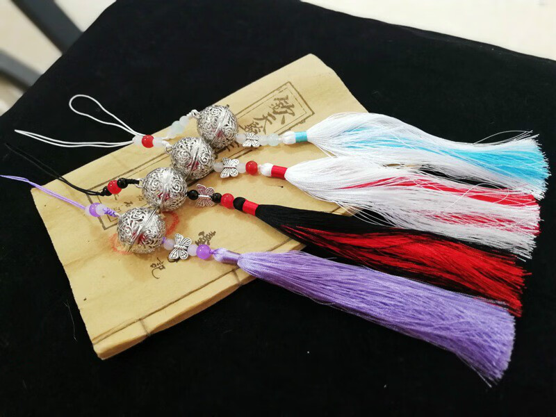 清心铃魏魔道古风蓝宫铃忘机无羡云梦江氏铃铛双色流苏挂件 魏无羡