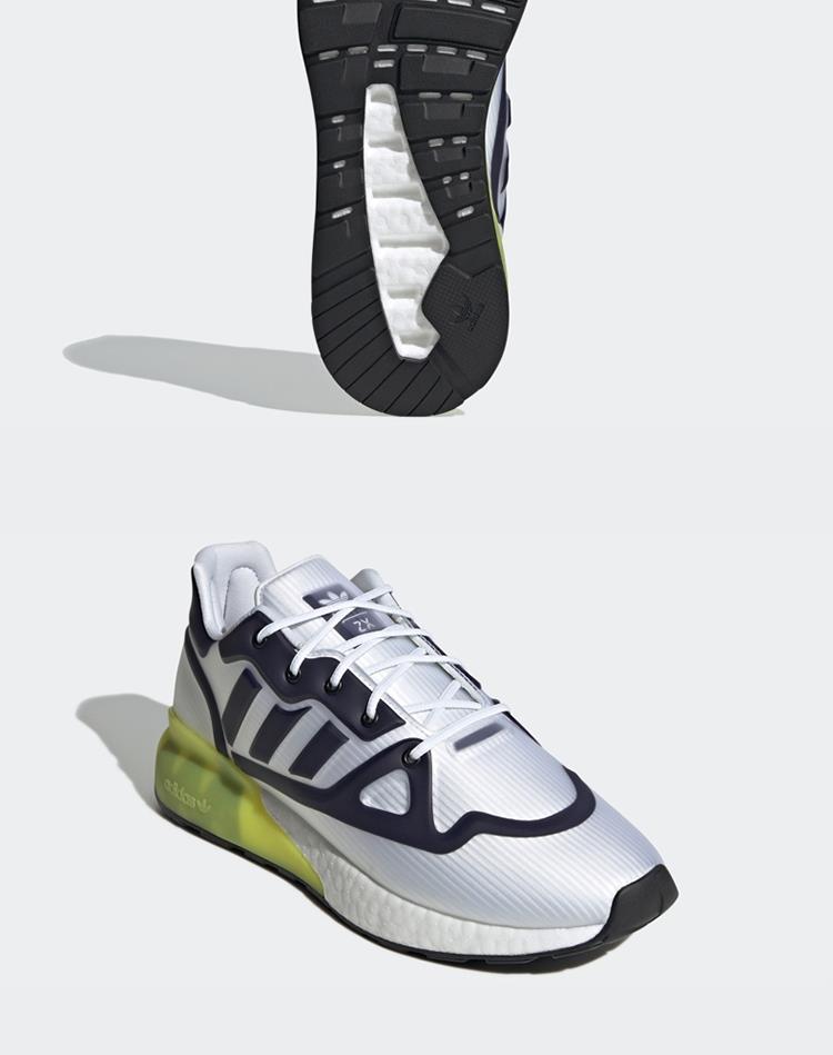 阿迪达斯三叶草男鞋休闲鞋新款zx2kboost休闲运动鞋g55509g55509白黑