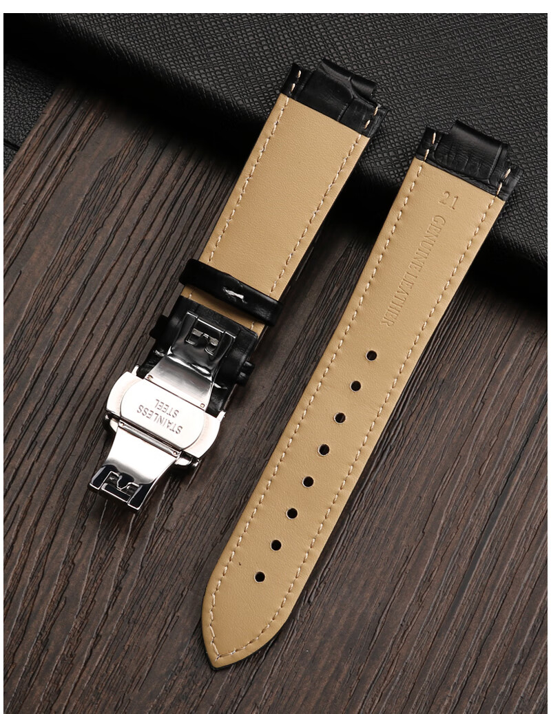 威登表带lv智能腕表系列tambour q1121 q114k真皮手表带凸口牛皮男女