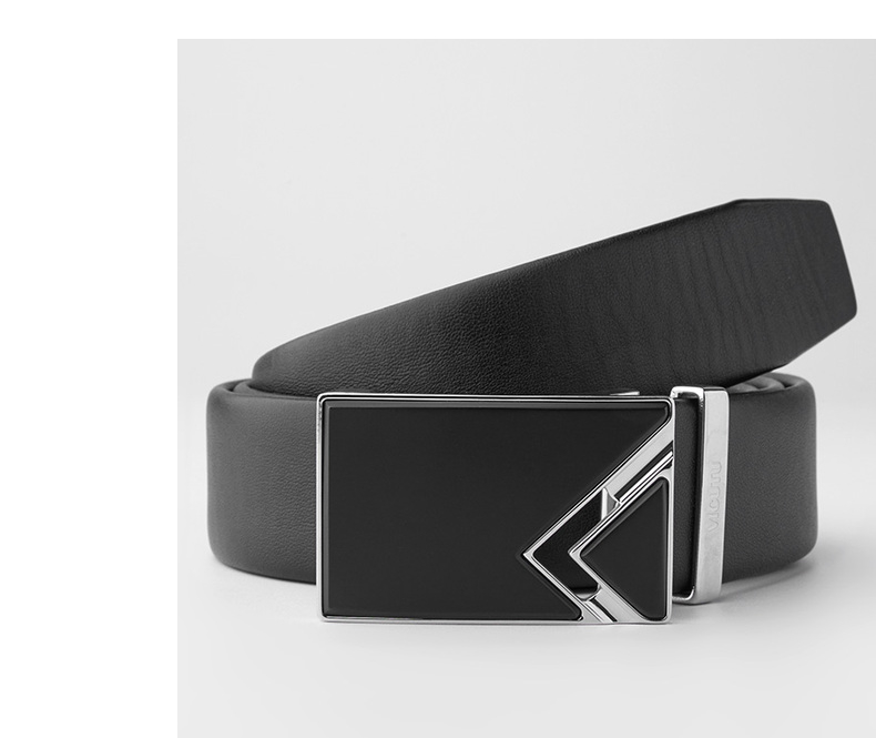 威可多vicutu商场同款男士新款皮带头层牛皮商务百搭五金扣头裤腰带vl