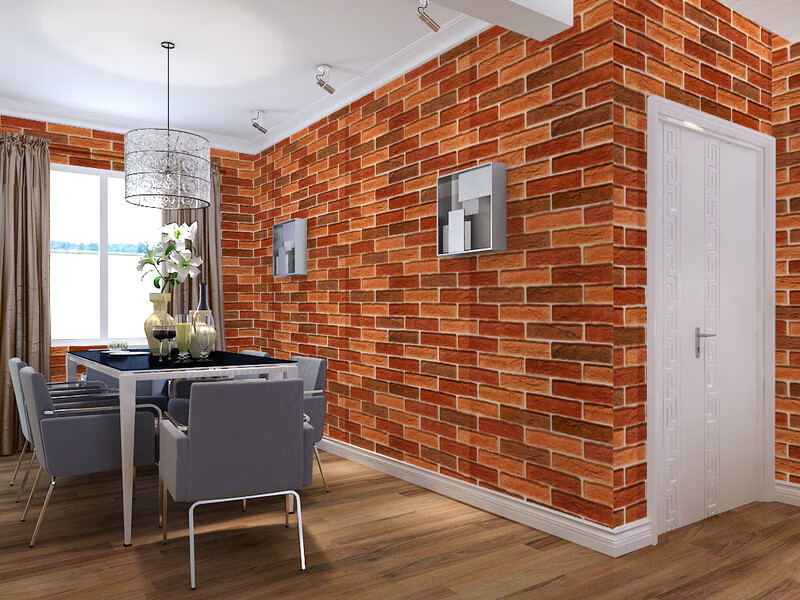 missliang室外墙纸水晒外自粘外墙贴纸墙砖墙贴贴雨3d立体泡沫潮dyd