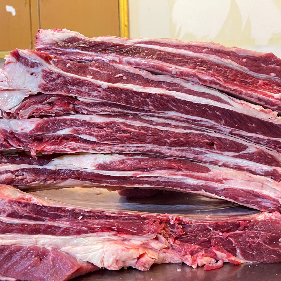 顺丰速运新鲜黄膘牛排骨原切内蒙古直发草地牛现杀肥瘦相间黄牛肉瘦