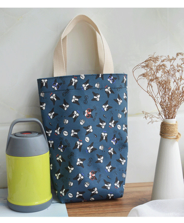 水杯袋子手提袋帆布带提绳便携水杯袋收纳焖烧杯袋防水大号小布袋小号