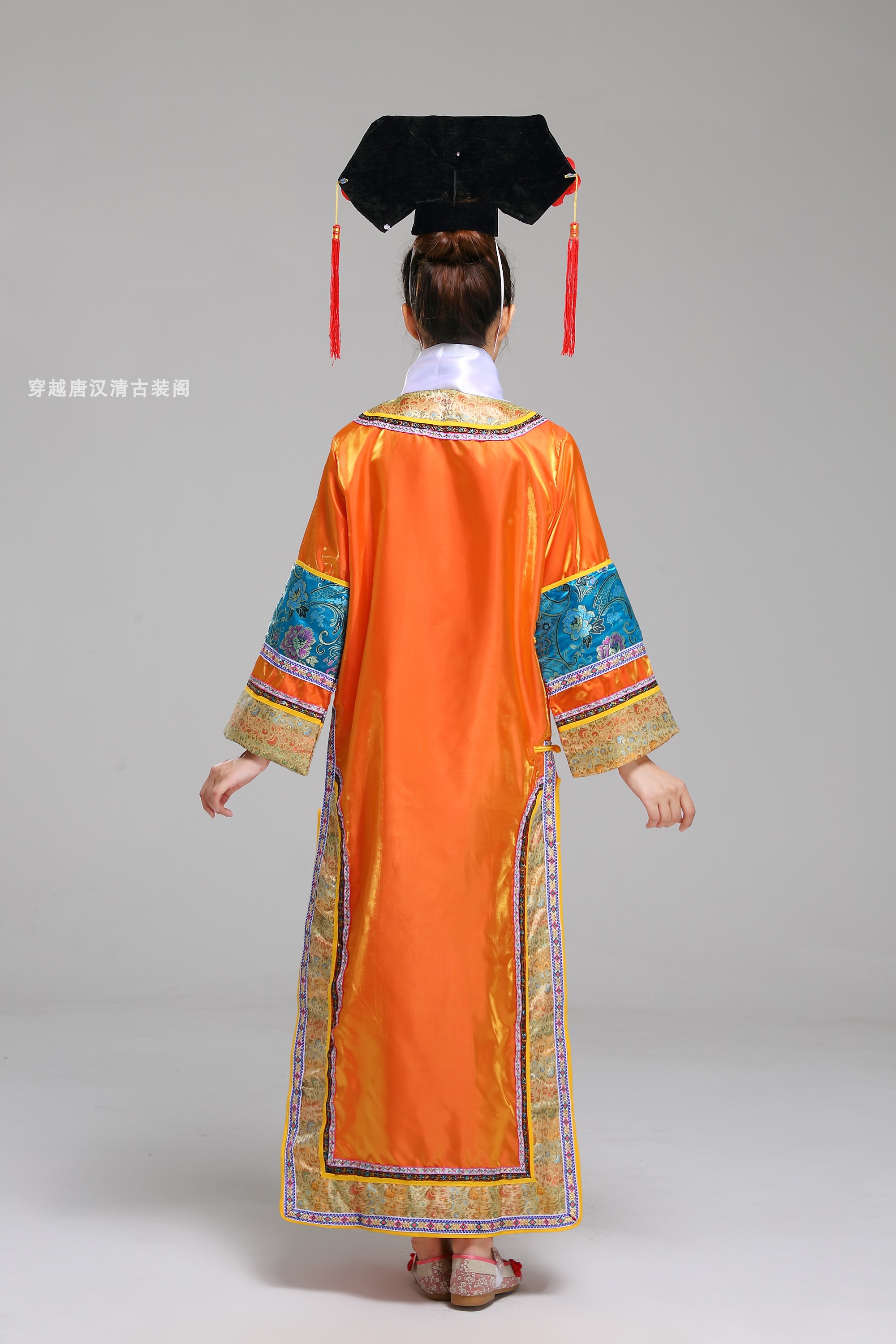 工服皇后公主古装清朝还珠格格汉服古代宫锁珠帘旗服女装满族宫廷服装