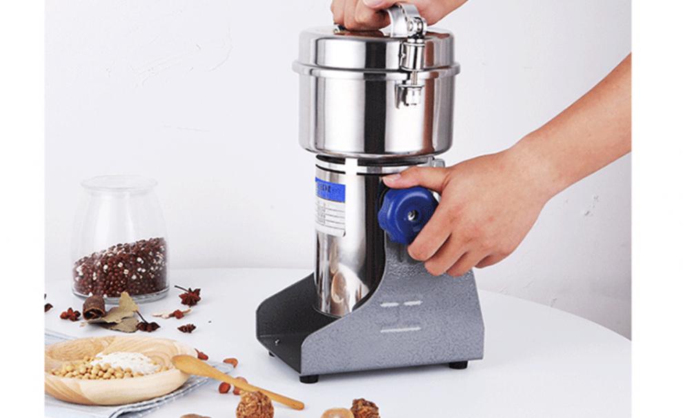 西厨多功能粉碎机打碎破碎家用多功能糯米茴香良姜粉干磨粉机小钢磨面