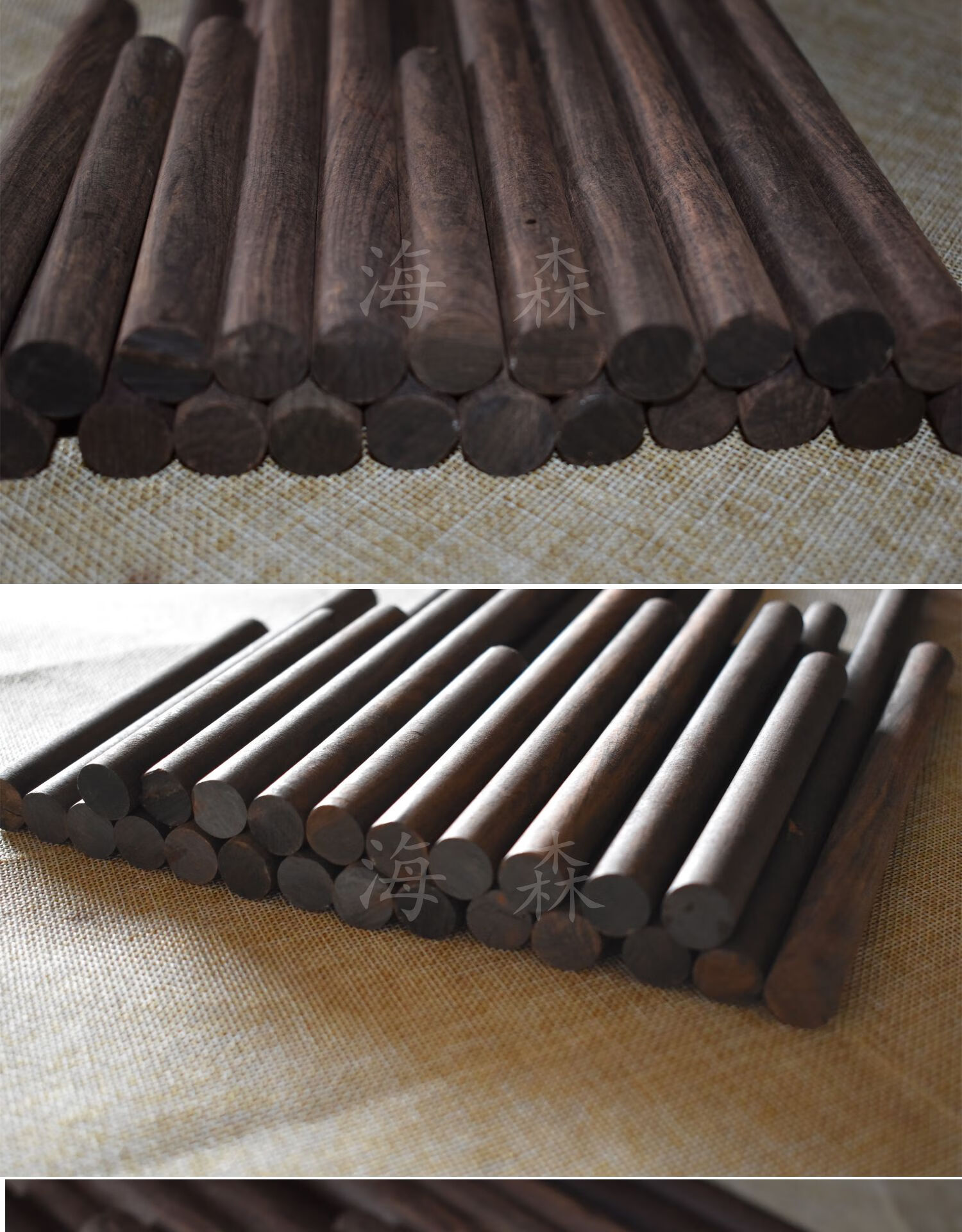 5cm木棒实木圆棍木棒原木红木料木棒棍佛珠雕刻料 长