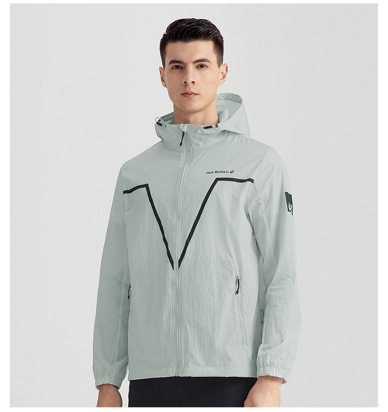 jackwolfskin狼爪官方防晒衣男22春夏新品户外时尚v切线动感设计皮肤