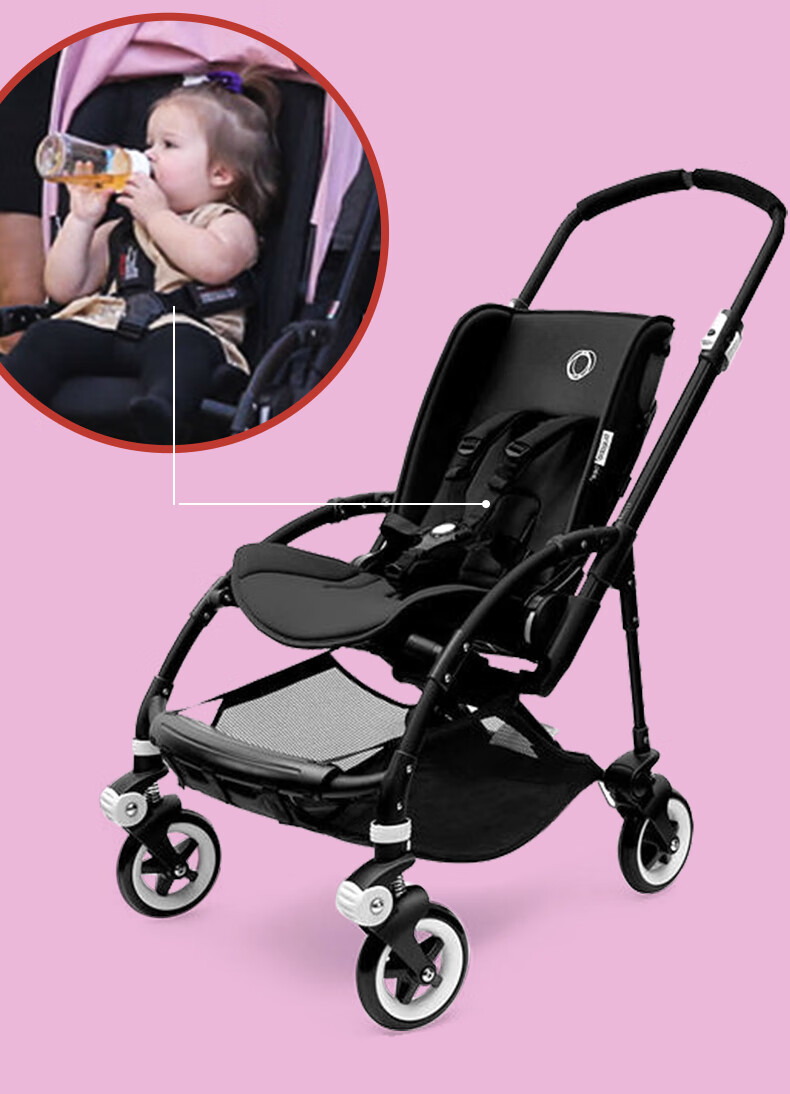 荷兰bugaboobee3博格步轻便折叠双向可坐躺婴儿推车品质灰预售11月底