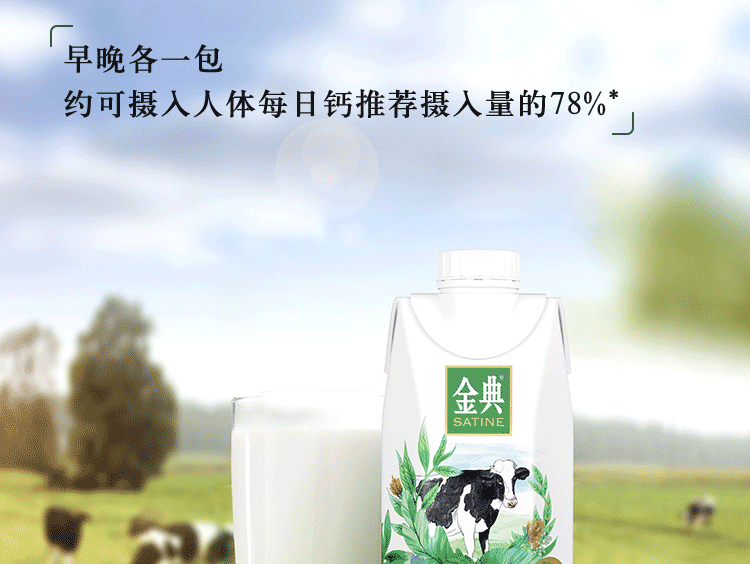 伊利 金典纯牛奶梦幻盖250ml*10盒\箱 3.8g乳蛋白 金典纯牛奶梦幻盖*1箱