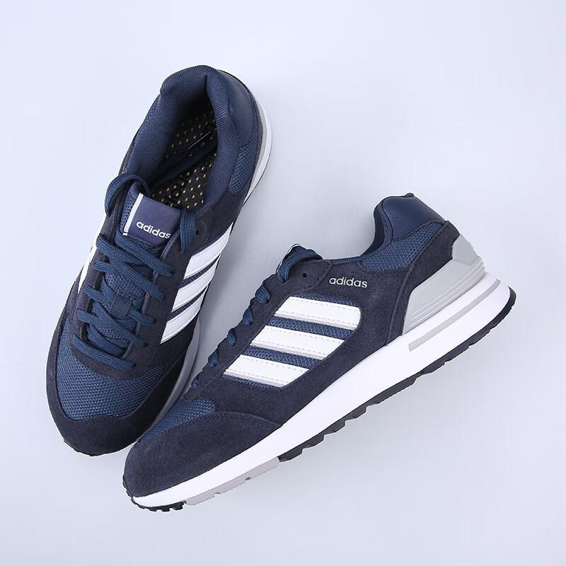 adidas阿迪达斯neo系列新款run80s男子复古阿甘鞋运动休闲跑步鞋gv