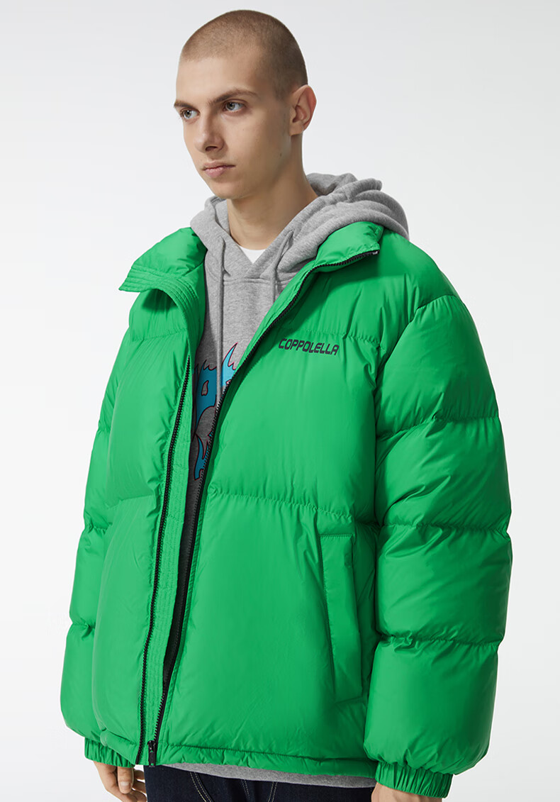 lella3m反光羽绒服男女款保暖多色面包服冬季外套官方旗舰 灰色 s