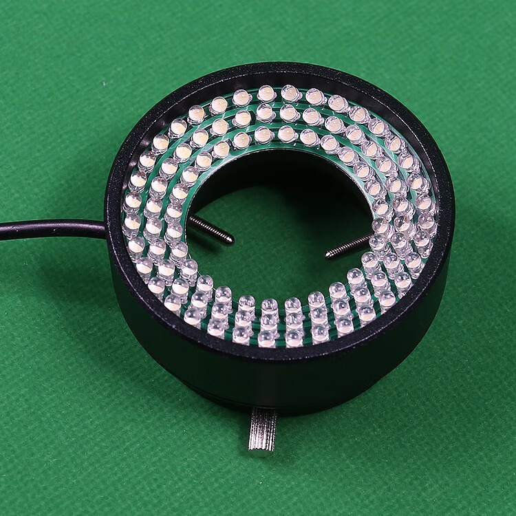 定制显微镜光源环形led灯50mm 体视显微镜视觉灯源 高亮正白96颗灯珠