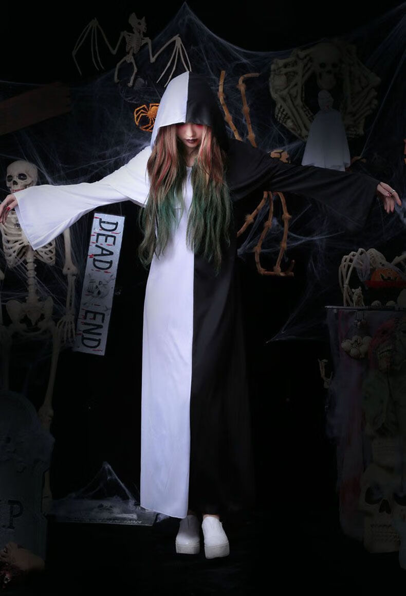 2022新款万圣节恐怖服饰万圣节服装儿童女巫婆鬼新娘僵尸吸血鬼衣服