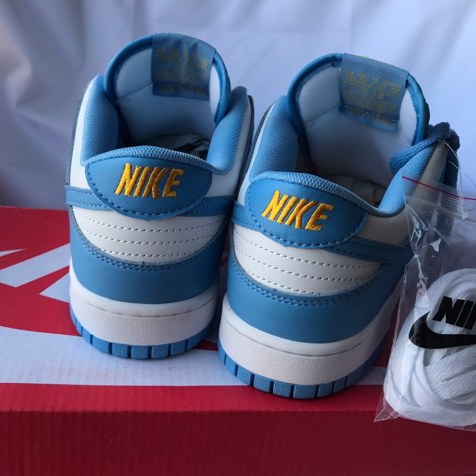 ow北卡蓝低帮板鞋男夏季百搭版型正情侣休闲鞋女dunk北卡蓝公司级36