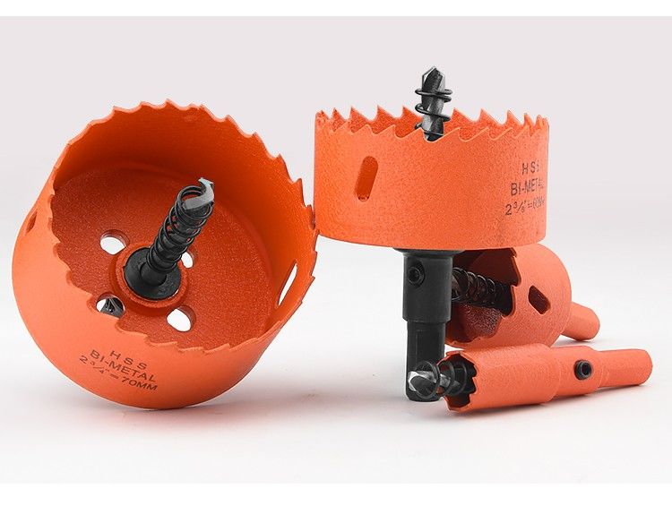 沃科博筒灯开孔器双金属木工钻头石膏板pvc管塑料铁皮圆形打孔扩孔器