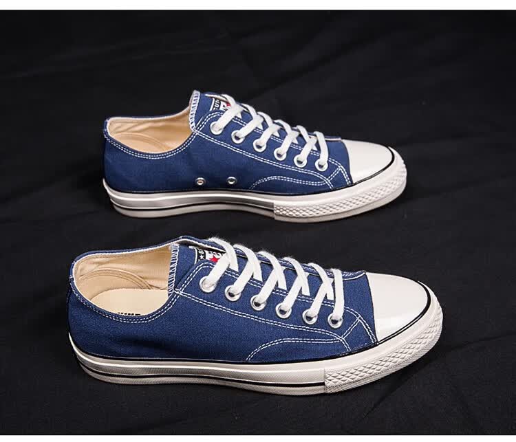 匡威 男鞋1970s经典款2022秋季新款帆布鞋女透气板鞋 -1970-宝蓝色1