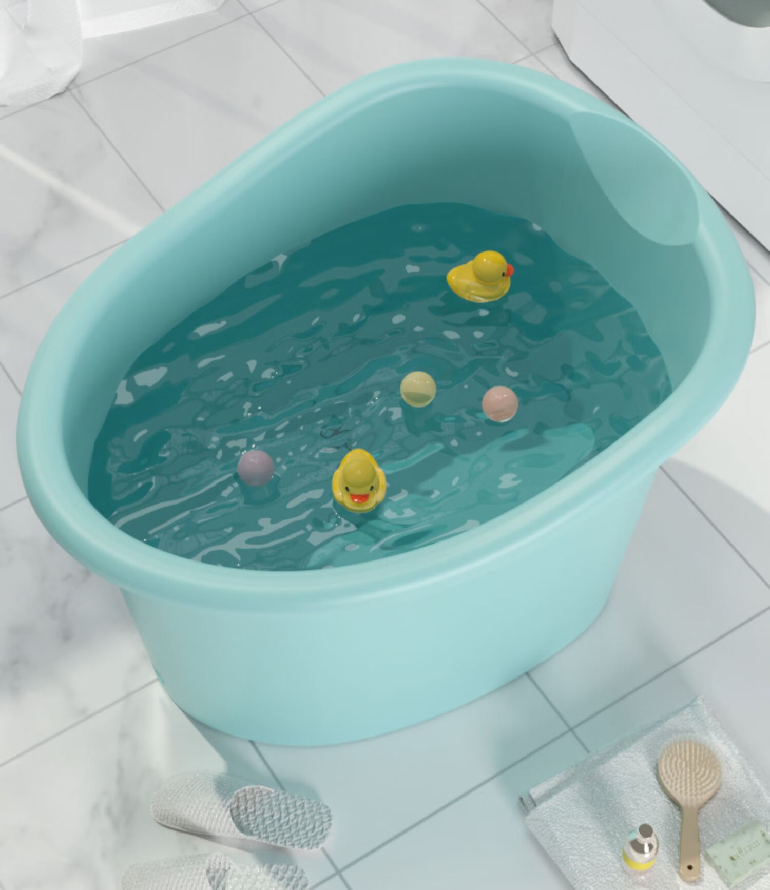 儿童洗澡桶宝宝泡澡桶婴儿游泳浴桶浴盆家用澡盆可坐大号小孩mm1加厚