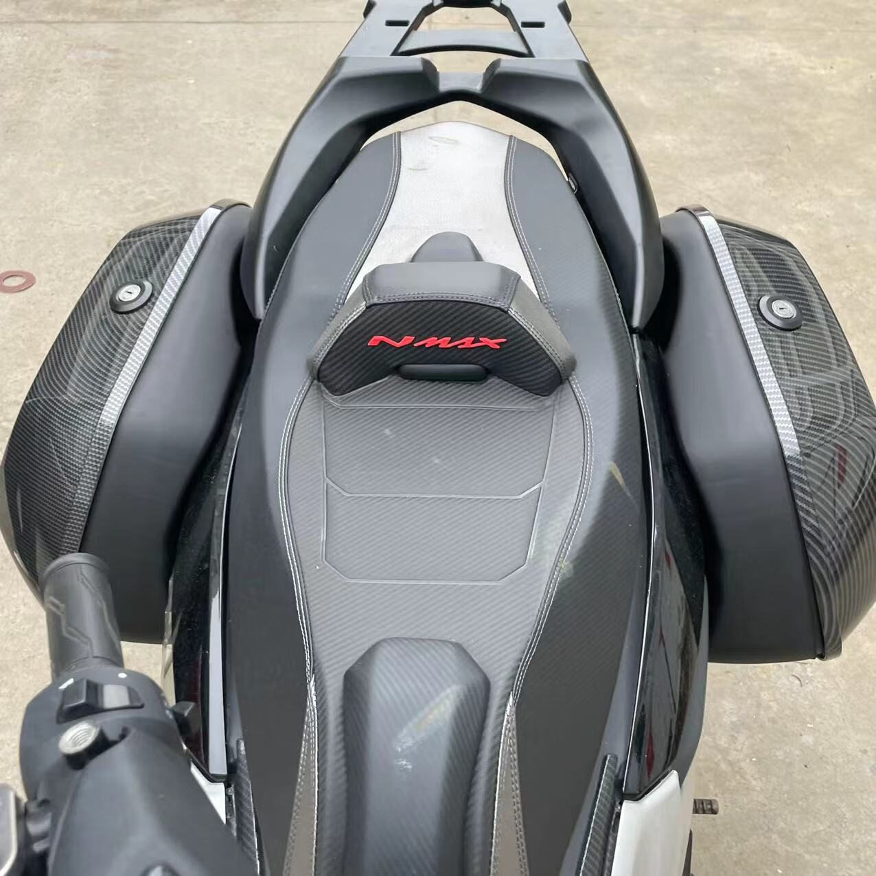 天鹰ts150边箱雅马哈nmax155改装边箱 猛士150侧箱天鹰ts150后宽体挂