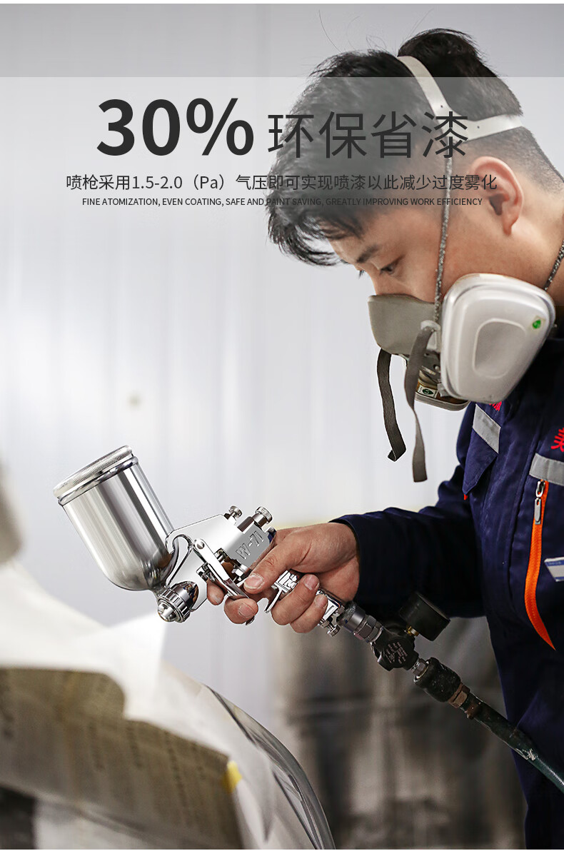 油漆喷壶喷枪乳胶漆涂料气动喷涂工具 f75口径1.5上壶【图片 价格 品