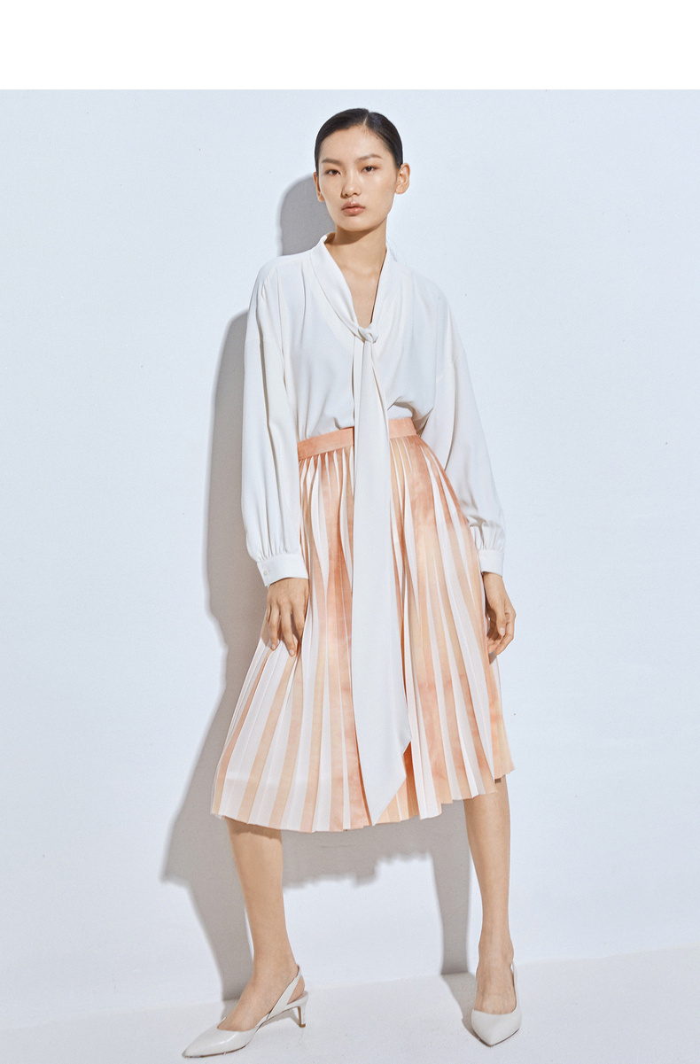 mm麦檬春新款裙子女裙显瘦中长款半身裙女小个子5ac140531粉色xs