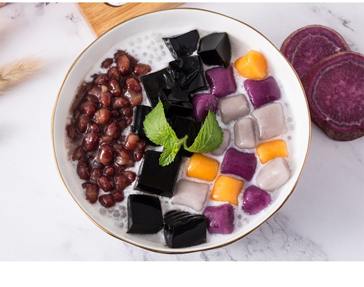 叹生活烧仙草冻罐头成品开罐即食 芋圆烧仙草甜品原料奶茶店专用 820g