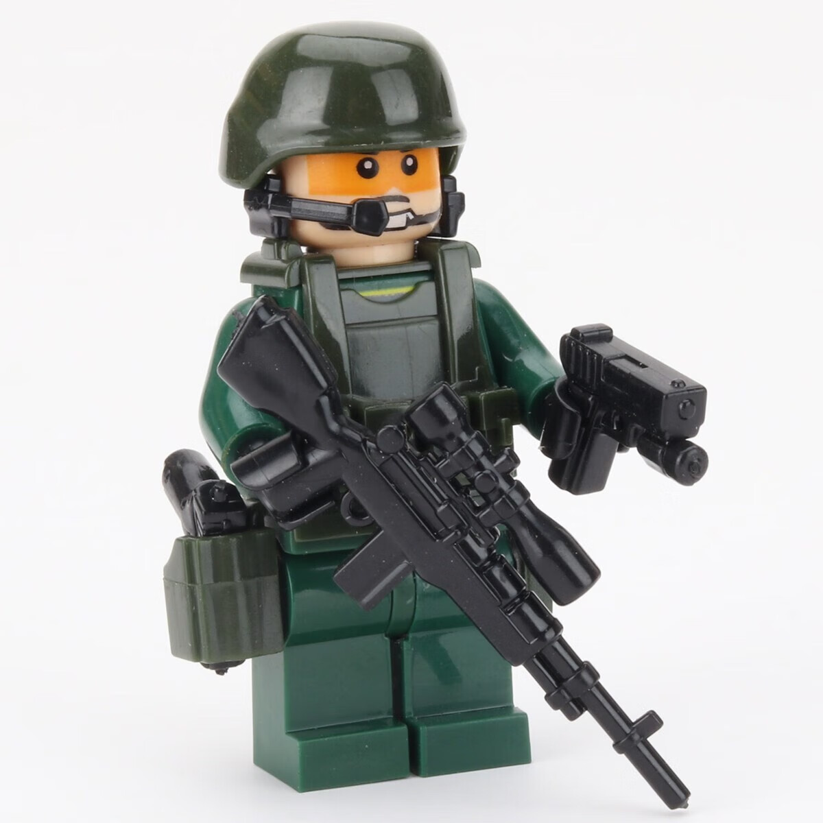 moc军事特种兵城市特警人仔同款系列积木枪拼装香港警察男孩玩具礼物