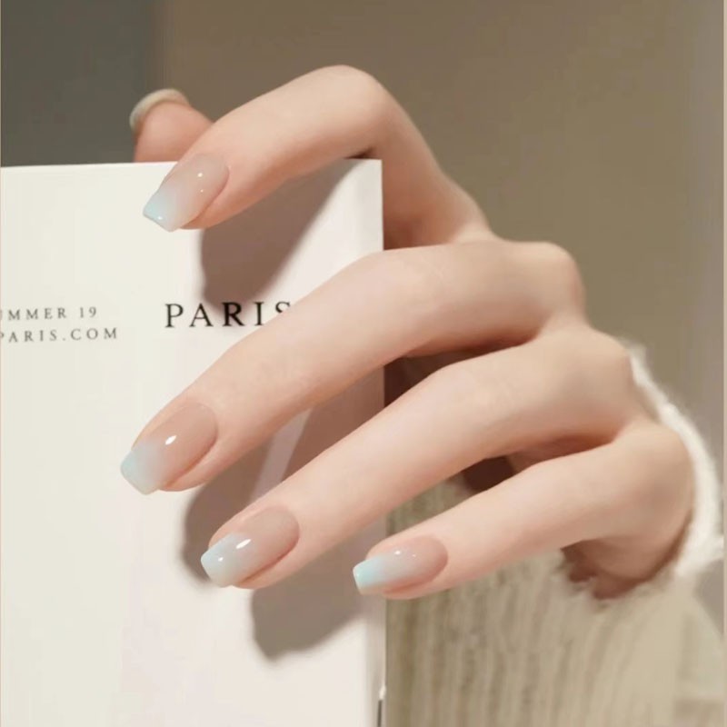 孜甲花手工光疗美甲高端定制跳色流苏新娘甲美甲套装孕妇指甲油胶手指