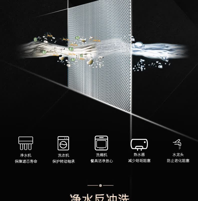 海尔卡萨帝前置反冲过滤器家用全屋中央自来水过滤净水机cp40m1