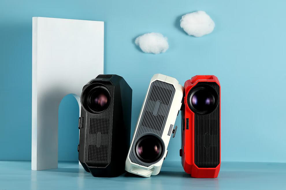 transjee投影仪家用办公4k高清投影仪家用便携式无线投屏1 8g酒店办公