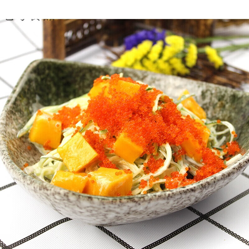 大粒红蟹籽红蟹子日式寿司料理紫菜包饭即食飞鱼籽定制