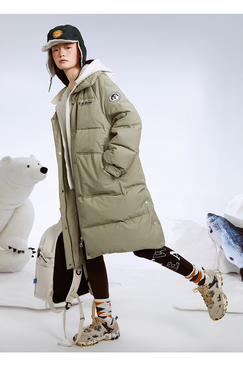 赵露思同款teenieweenie小熊鹅绒羽绒服冬季滑雪服女加厚外套ttjd214v