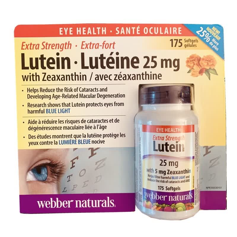 Webber Naturals叶黄素伟博lutein护眼25mg高含量 图片价格品牌报价 京东