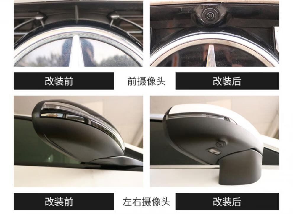 abcesg级glabces级改装倒车影像摄像头环视1620款e级原厂360全景立标