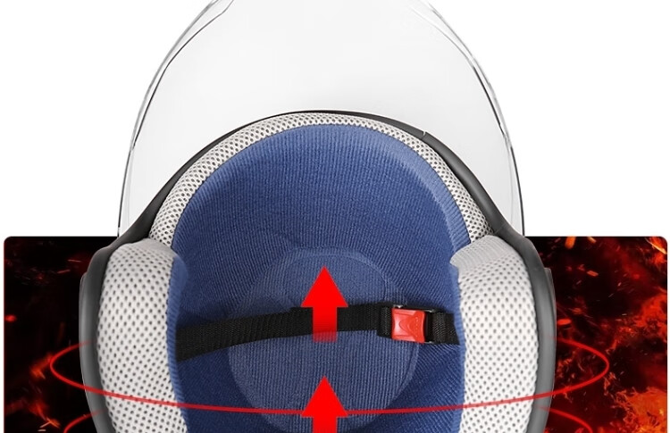 摩托车头盔男大号四分之三盔骑行机盔电动车大头围冬天保暖女通用加大