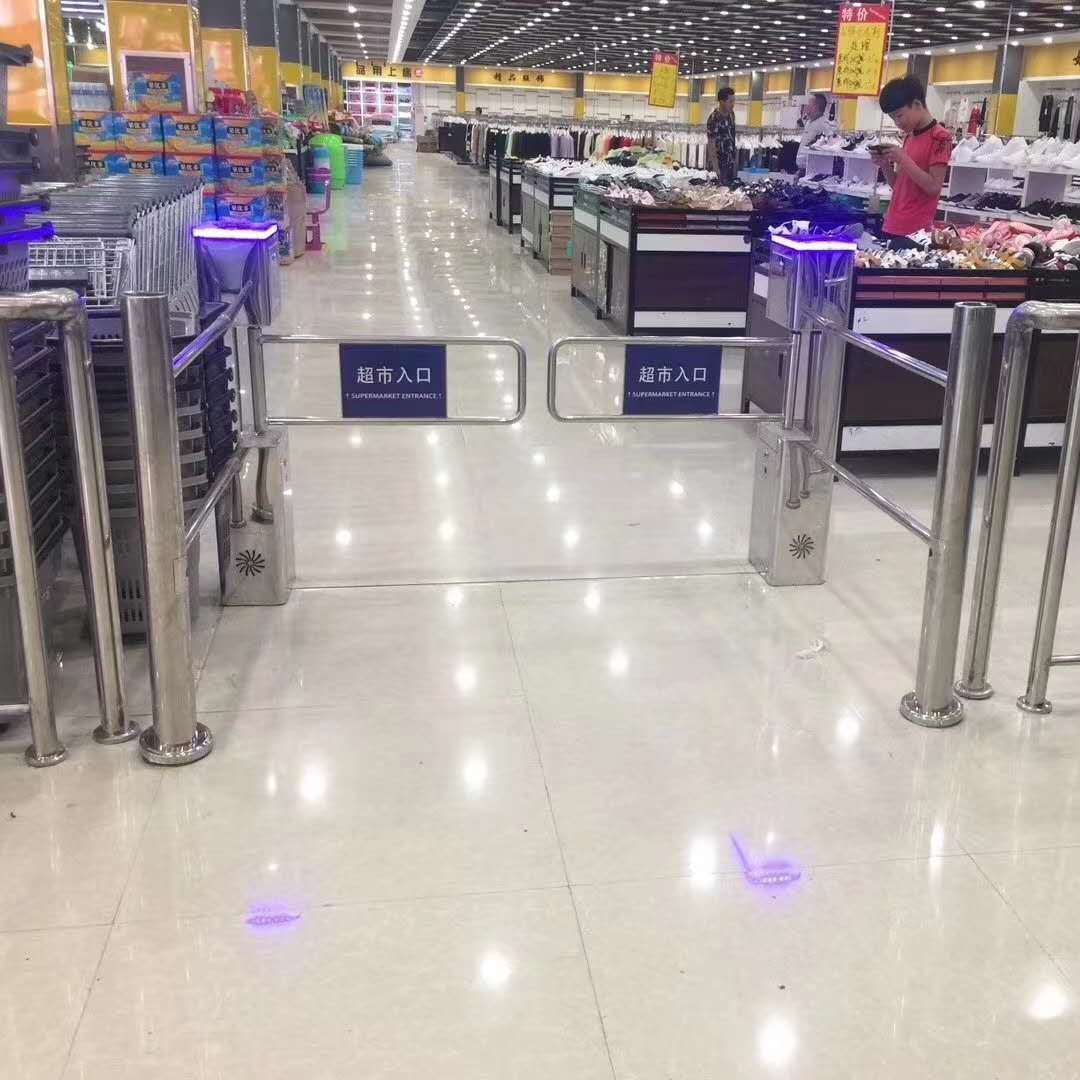 定制适用高端超市入口摆闸商场入口自动感应门超市入口只进不出单向门
