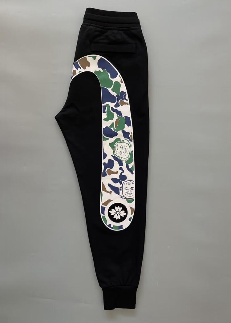 福神冬卫裤男大码宽松大m印花潮流裤子百搭潮牌休闲裤运动裤男 大阪