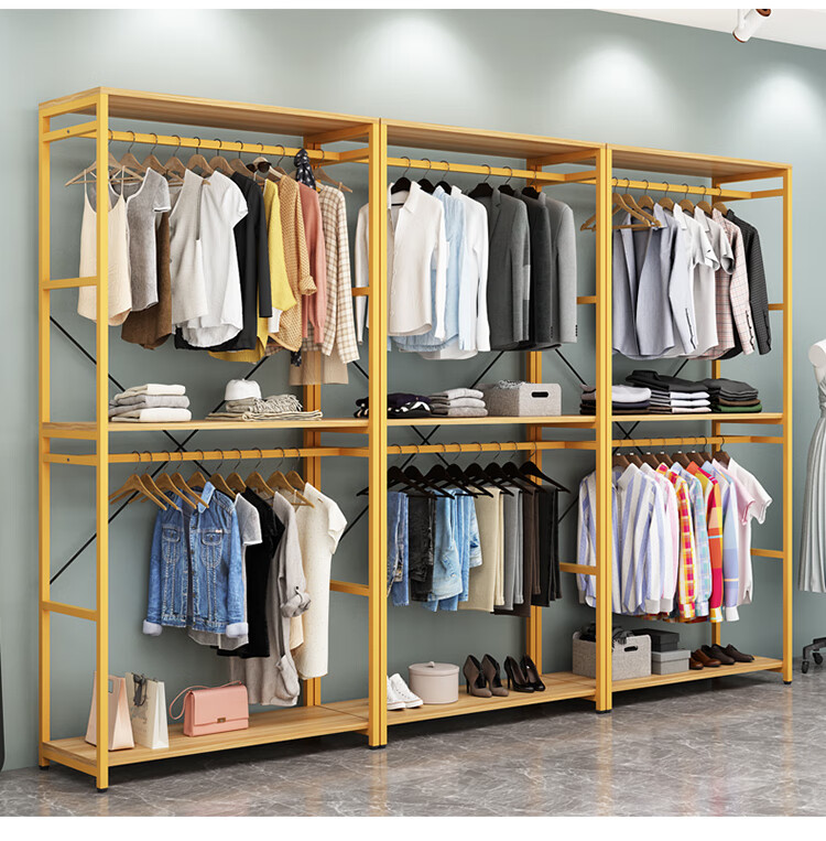 铁架衣柜铁艺衣柜 开放式简易衣柜衣帽架落地卧室家用衣帽间铁艺简单