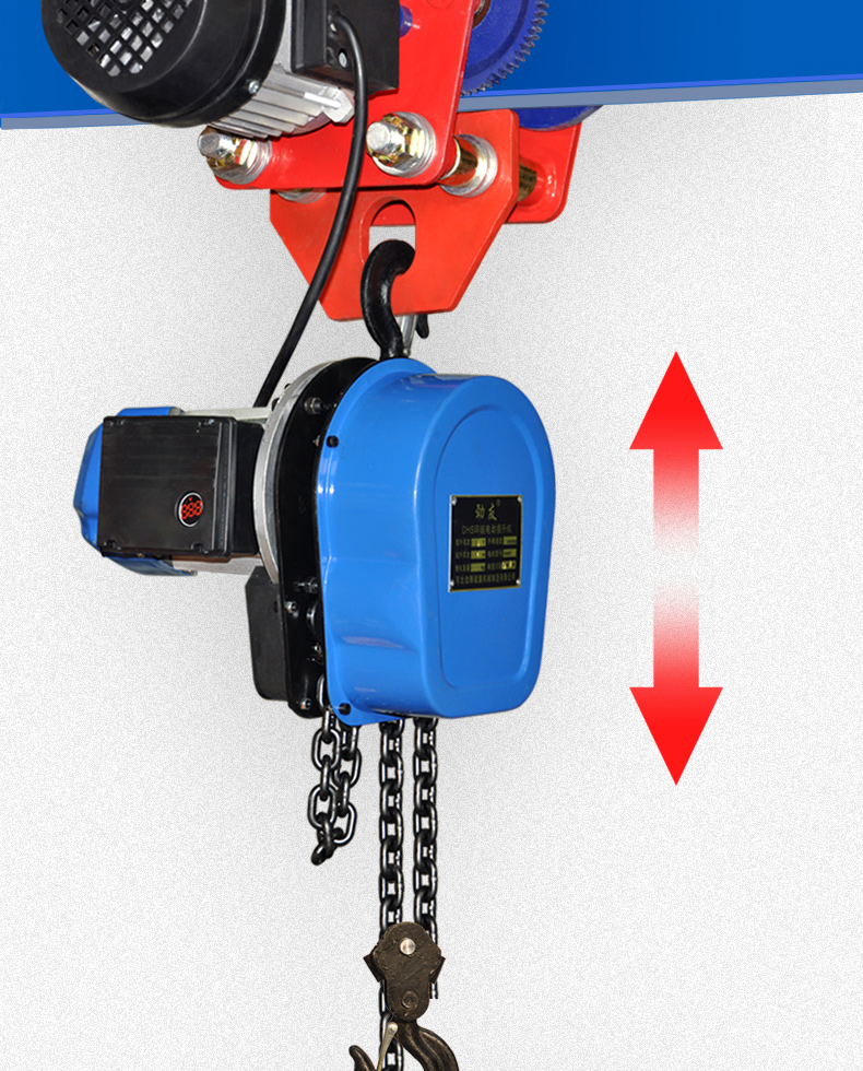 起重吊葫芦手动手推跑车龙门架倒链电动葫芦工字钢滑车小车滑轮 1吨6