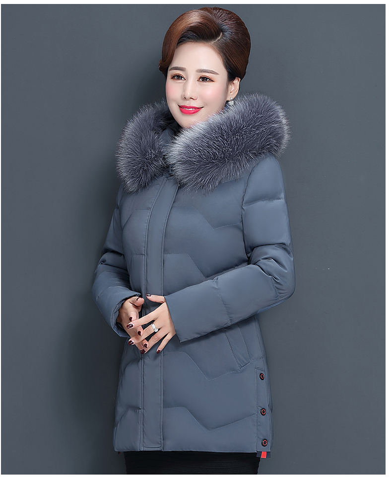 四五十岁妈妈穿的棉袄中年妇女短款棉服外套中老年人冬装小棉衣50