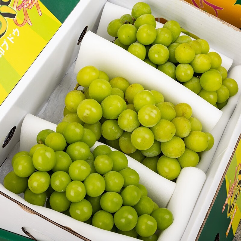 溏心风暴超甜晴王香印4斤礼盒装云南花香提子青提新鲜水果同城 1900g